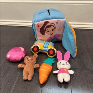 Ms Rachel What’s in the Box Soft Toy Set Plush Characters Baby Infant Toddler
